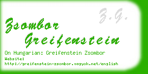 zsombor greifenstein business card